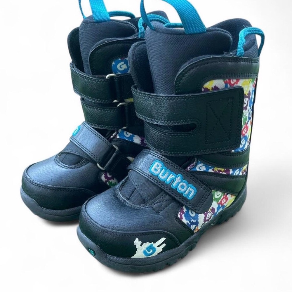 Burton Kids Snow Boots - Black with Blue Accents